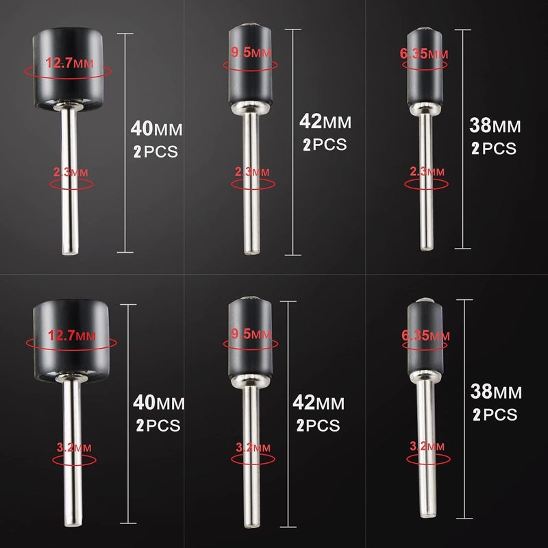 Juasky 239pcs Sanding Drums Set,Rotary Tool Sanding Drums, Sanding Bits Sander Accessories for Dremel Rotary Tool Drill Woodworking 320grit,400grit,600grit - Image 3